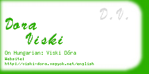 dora viski business card